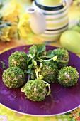 Liver balls with chives for Easter