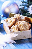 Nut biscuits in box (Christmas)