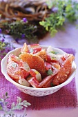 Surimi-Grapefruit-Salat