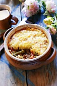 Baked mince and vegetable ragout