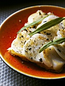 Scallops with celery and sage