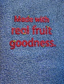 Sign written in berries