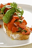 Bruschetta (Röstbrot mit Tomaten, Italien)