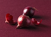 Two red onions