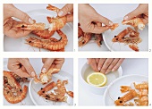 The correct way to eat prawns