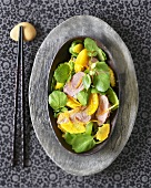 Duck breast and orange salad