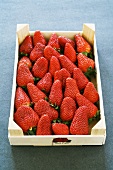 Box of fresh strawberries