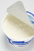 Cottage cheese in packaging