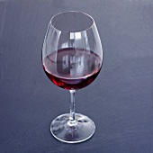 A glass of red wine