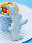 Jelly beans and Easter Bunny biscuit