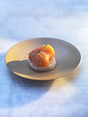 Salmon appetiser with chive
