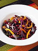 Bean, pepper and onion salad (Mexico)