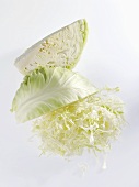 White cabbage (quarters and shredded)