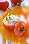 Filled tomatoes for children