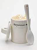 Mayonnaise in a pot