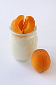 Natural yoghurt with apricots