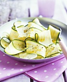 Courgette salad with Parmesan