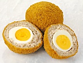 Scotch eggs (Hard-boiled eggs wrapped in sausagemeat, UK)
