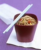 Soba noodles with chilli and peppers