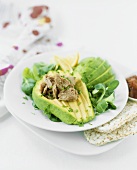 Avocado salad with tuna