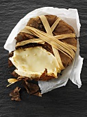 Banon (Soft cheese wrapped in chestnut leaves from Banon, France)
