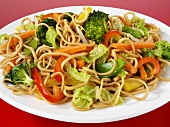 Fried noodles with vegetables