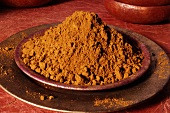 Curry powder in a dish