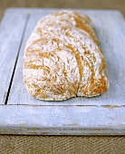 Ciabatta on wooden board