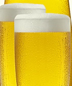 Three glasses of beer