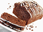 Chocolate cake, a slice cut