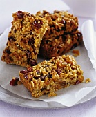 Cranberry and apricot flapjacks