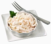 Coleslaw made with mayonnaise (USA)