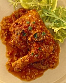 Pollo alla cacciatora (chicken in tomato sauce, Italy)