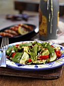 Vegetable salad with pine nuts (Spain)