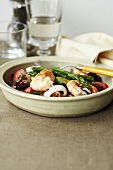 Seafood salad with Spring vegetables