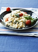 Risotto with tomatoes and basil