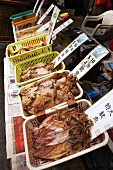 Street food (grilled squid), Lantau, Hong Kong