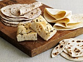 Flatbreads and rosemary focaccia