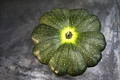 A green pumpkin