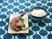 Peking duck with rice (China)