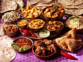 Various dishes from India