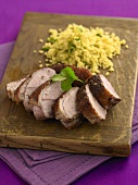 Duck breast with couscous