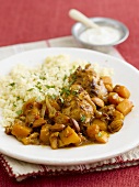 Chicken with couscous (Morocco)