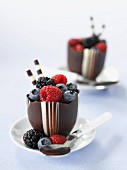 Chocolate berry mousse