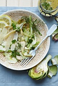 Fennel and artichoke salad with parmesan