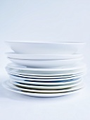 Stacks of plates