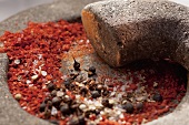 Spice mixture in mortar
