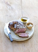 Grilled entrecote with fennel