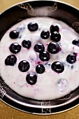 Yoghurt with blueberries