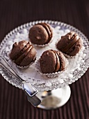 Nougat meringue with chocolate cream